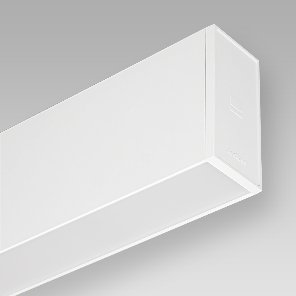 Wall-mounted luminaire with sophisticated design for direct and indirect illumination, with a comfortable light